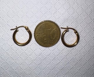 PENDIENTES ARO LISO PEQUEÑO ORO 18kt