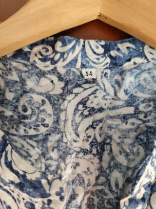 Blusa estampado cachemira azul L/XL
