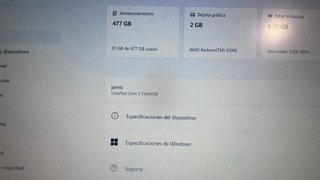 Portátil Lenovo IdeaPad Slim 3 Ryzen 5 7520U 8GB 5