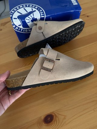 Sandalias Birkenstock Boston Beige Talla 44