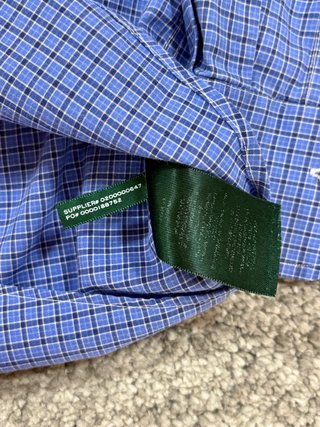 Camisa Lauren Ralph Lauren cuadros azul hombre