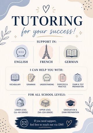 Clases de inglés, alemán y francés
