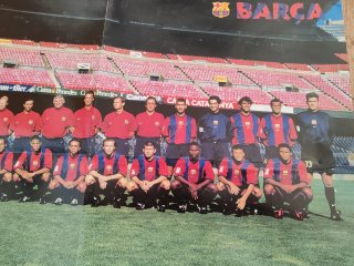 Póster Fútbol FC Barcelona Equipo