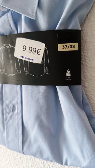 Camisa azul TALLA 37-38 NUEVO A ESTRENAR