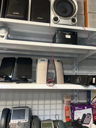 Altavoces Sony Negros y Plateados