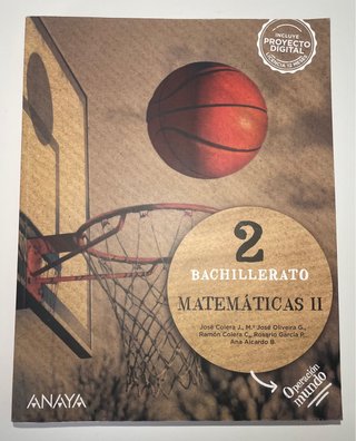 Matemáticas II. 2o de Bachillerato