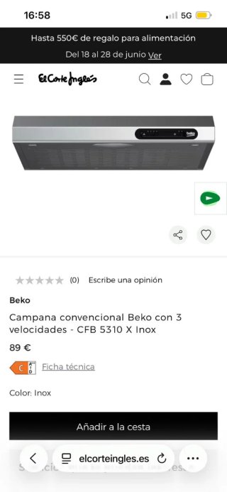Campana extractora