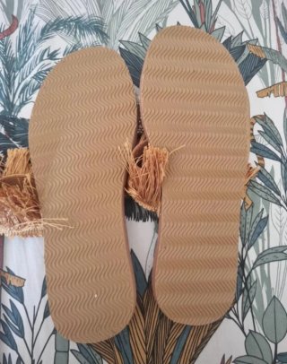 Super CuiR sandali infradito con frange