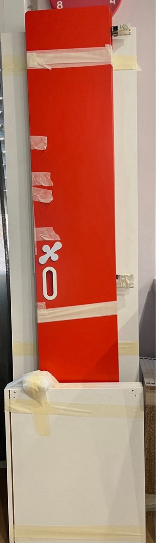 Armario Infantil IKEA STUVA Rojo con Baldas+Barra