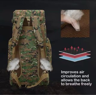 Mochila Táctica Militar 65L Camuflaje