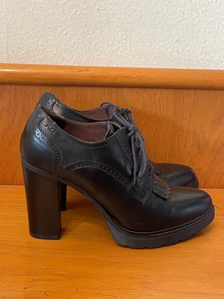 NERO GIARDINI - zapatos oxford tacón plataforma 40