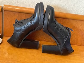 NERO GIARDINI - zapatos oxford tacón plataforma 40