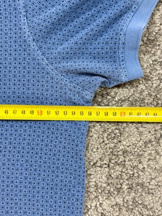 Polo Tommy Hilfiger azul estampado slim talla L
