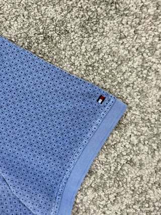 Polo Tommy Hilfiger azul estampado slim talla L