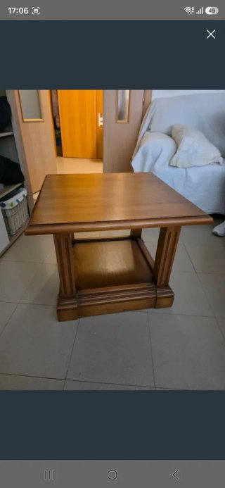 Mesa auxiliar madera clasica