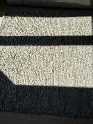 Alfombra de lana buen estado beige 190x120cm