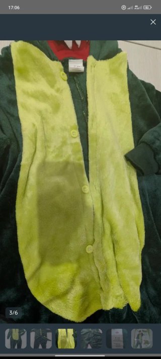 Dinosaurio verde talla 8-10 años