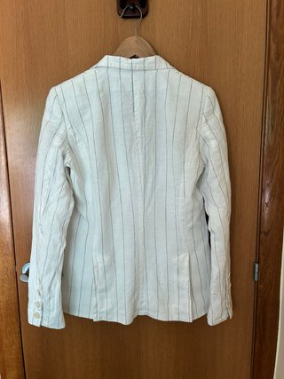 Blazer chaqueta blanco de lino verano Talla L