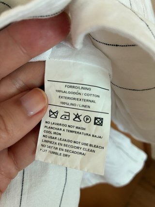 Blazer chaqueta blanco de lino verano Talla L