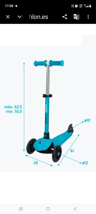 Patinete infantil oxelo B1