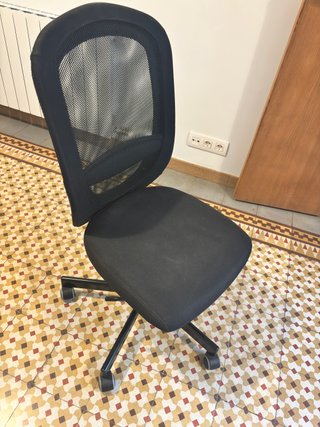 Silla de escritorio FLINTAN de IKEA. Negro