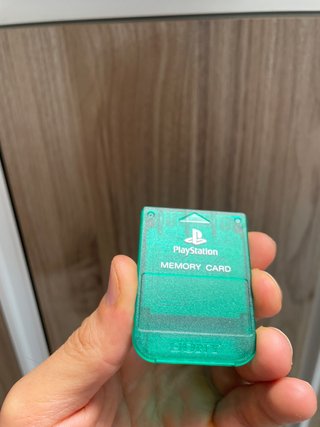 Memory Card Sony PS1 Originale SCPH-1193 Verde Tra