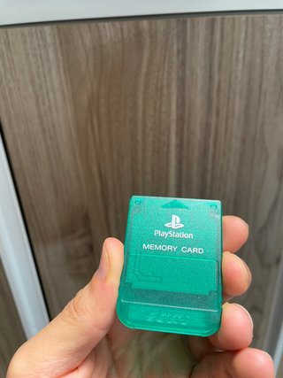 Memory Card Sony PS1 Originale SCPH-1193 Verde Tra