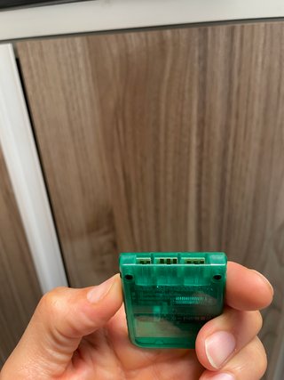 Memory Card Sony PS1 Originale SCPH-1193 Verde Tra