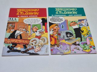Un Comic Mortadelo y Filemon . Super Lopez , etc