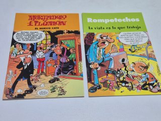 Un Comic Mortadelo y Filemon . Super Lopez , etc