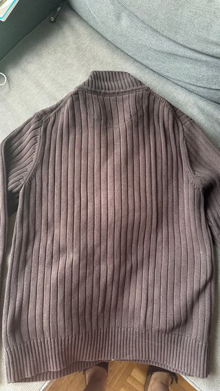 Jersey Tommy Hilfiger cremallera marrón Talla L