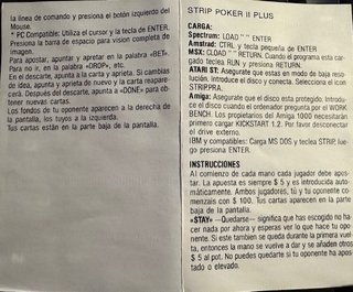 Strip Poker II Plus ZX Spectrum Juego