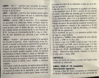 Strip Poker II Plus ZX Spectrum Juego