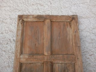 Puerta antigua madera cuarterones capuchina 215x57