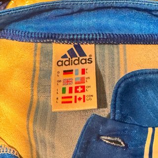 Camiseta Fútbol Adidas Brasil Rayas