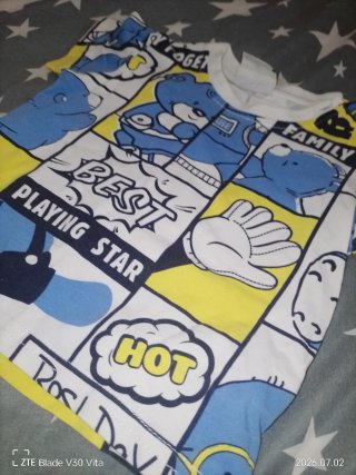 Pack de 6 camisetas bebé de 6 a 9 meses.