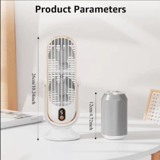 Ventilatore da tavolo portatile ricaricabile USB