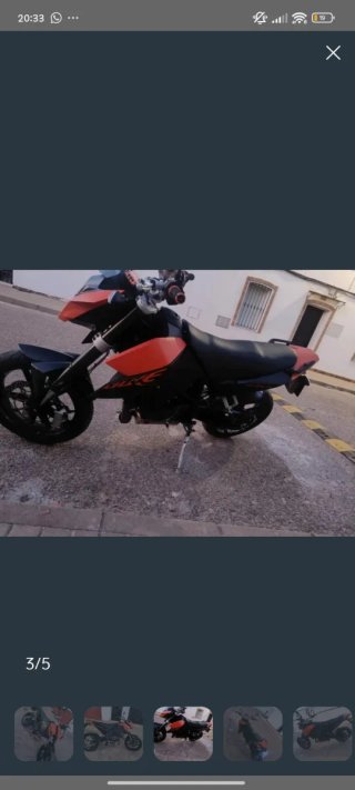 KTM duke 690 4 tiempo va muy fina
