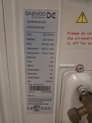 Aire acondicionado inverter, en buen estado