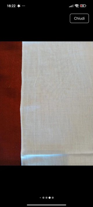 Tendine corte per finestre, ricamate a mano
