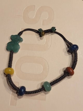Collar Tous Tibet osos de gemas de colores