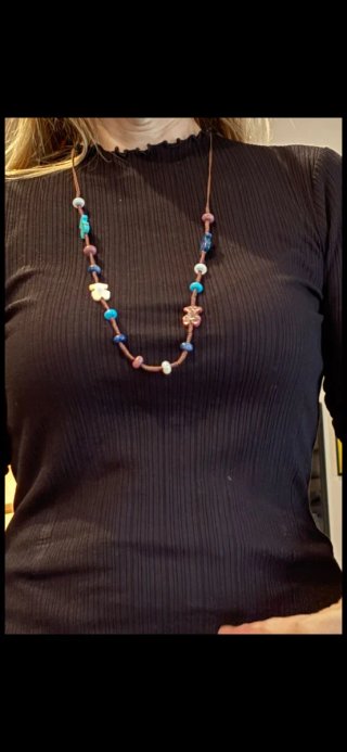 Collar Tous Tibet osos de gemas de colores