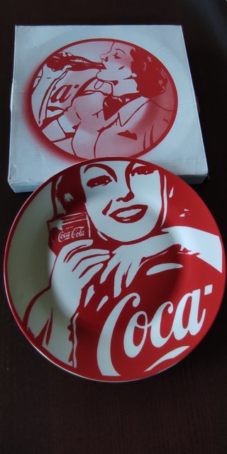 Plato Coca Cola Porcelana