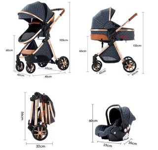 Cochecito Bebé 3 en 1 + Silla Coche