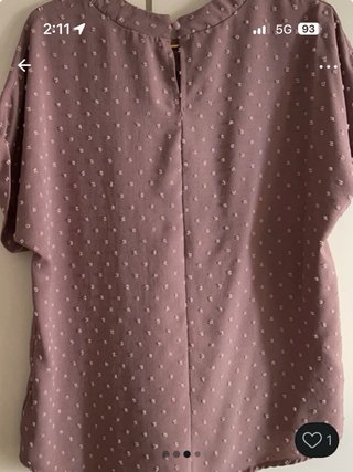 Blusa Shein topo/taupe con relieve bordado