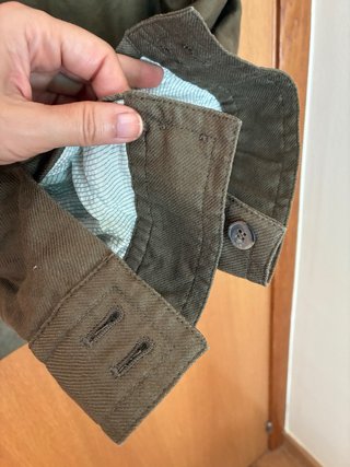 Blazer chachaquetde lino caqui Massimo Dutti L