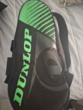Paletero Dunlop Negra y Verde