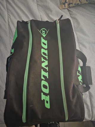Paletero Dunlop Negra y Verde