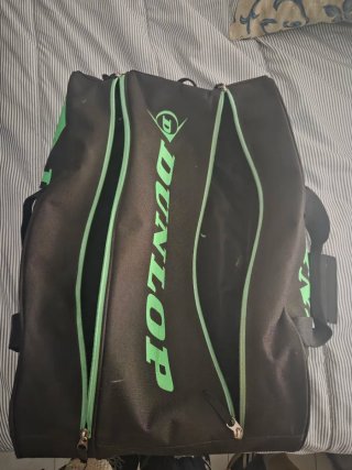 Paletero Dunlop Negra y Verde