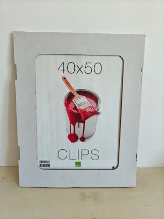 Marco 40x50 cm Clips BN